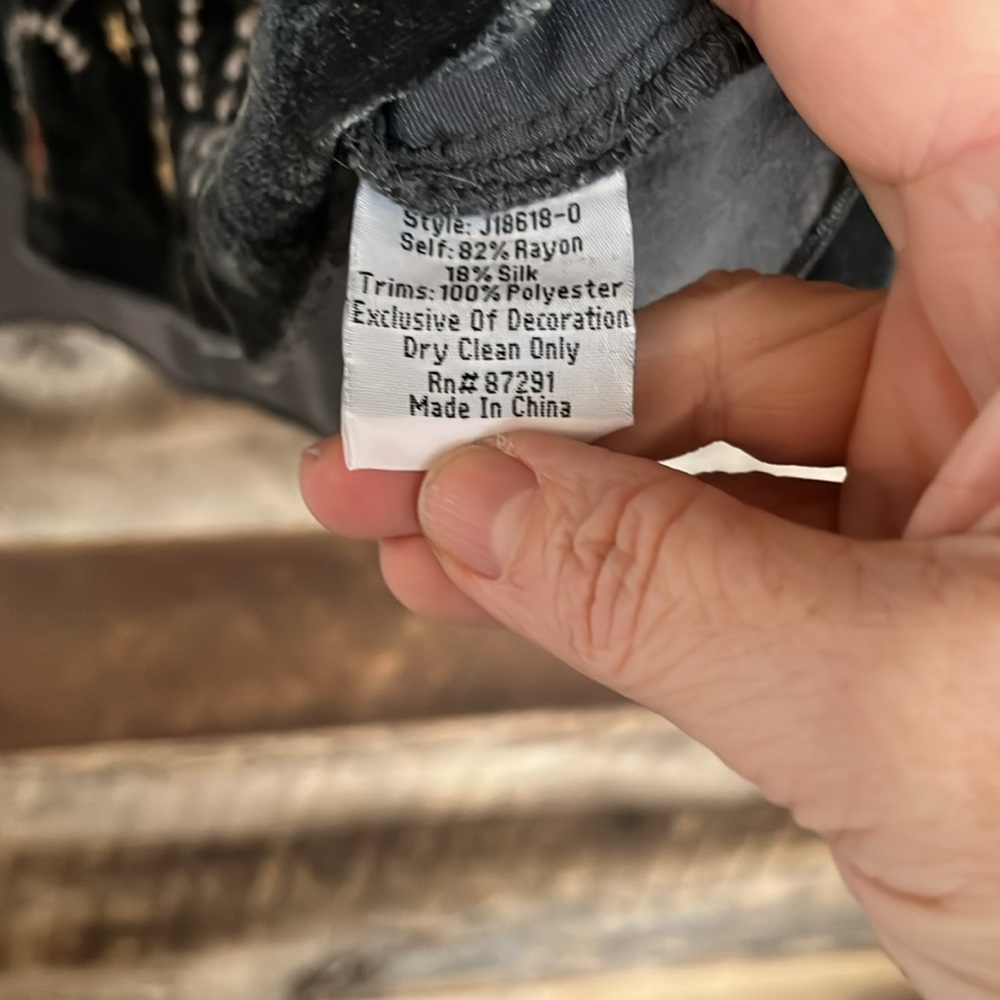 Johnny Was velvet tunic - Picture 5 of 7